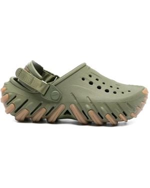 Crocs™ Perforated Strap Slippers - Green