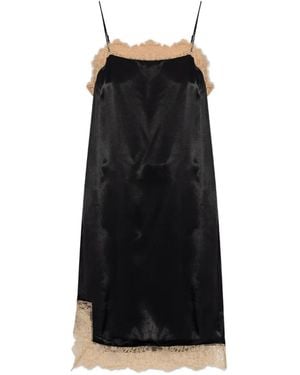 Munthe Rocco Lace-Trim Midi Dress - Black