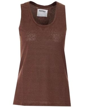 Not Shy Yana Tank Top - Brown