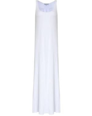 Amir Slama X Astrid Scoop-Neck Midi Dress - White