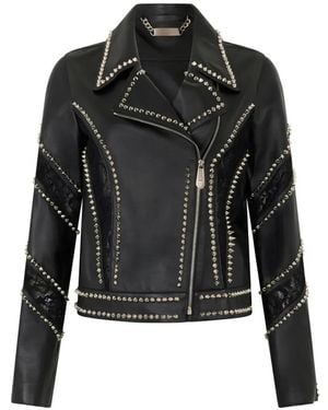 Philipp Plein Biker Jacket - Black
