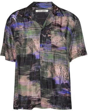Henrik Vibskov Buttoned Graphic Shirt - Grey
