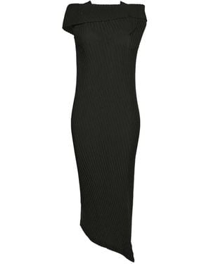 Issey Miyake Tubular Pleats Dress - Black