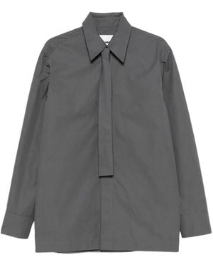 Jil Sander タイネック シャツ - グレー