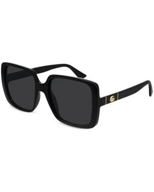 Gucci Gg Sonnenbrille Mit Eckigem Gestell - Schwarz