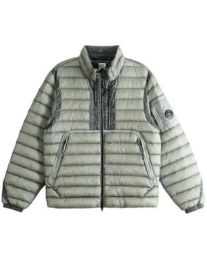 C.P. Company Quilted-Finish Lens-Detail Jacket - Green
