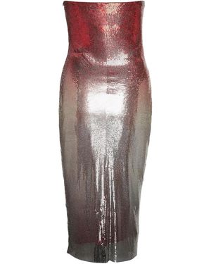 Rabanne Vestido Naomi de cota de malla - Morado