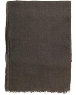 Rick Owens Frayed-edge Scarf - ブラウン