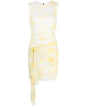 MSGM Sleeveless Ruched Minidress - Metallic