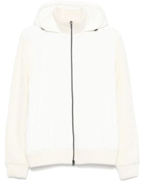 Herno Veste En Maille Nervurée - Blanc