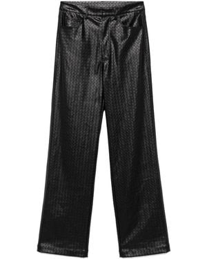 ROTATE BIRGER CHRISTENSEN ストレートパンツ - ブラック