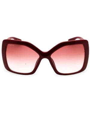 Gucci Interlocking G Square-Frame Sunglasses - Pink