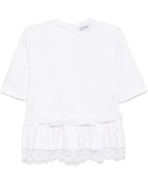 Dice Kayek T-Shirt En Coton - Blanc