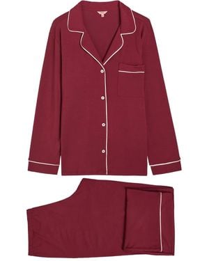 Eberjey Pijama Gisele con bolsillo - Rojo