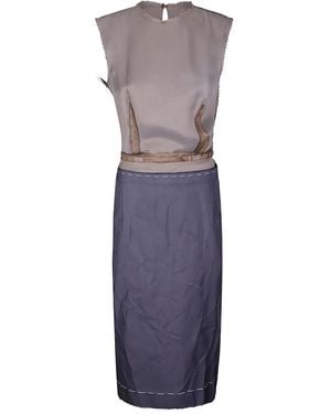 Maison Margiela Sleeveless Midi Dress - Purple