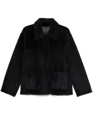 Arma Reversible Shearling Leather Jacket - Black
