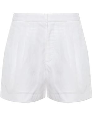 Rag & Bone Pleated Tailored Shorts - White