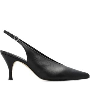 Aeyde Leather Heeled Shoes 'Carla' - Black