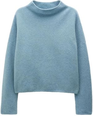 Filippa K Mika Yak ファンネルネック プルオーバー - ブルー
