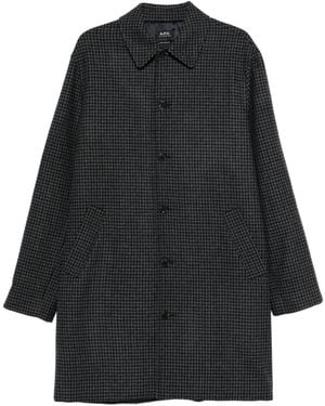 A.P.C. Jas Met Pied-De-Poule Print - Zwart