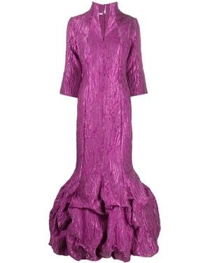 Baruni Entrance Jacquard Gown - Purple