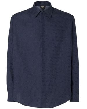 Fendi Patterned Shirt - Blue