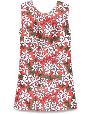 ALESSANDRO ENRIQUEZ Printed Mini Dress - Red