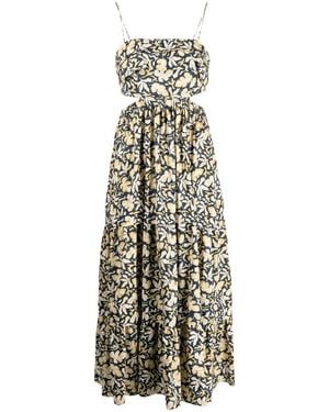 Acler Cranbrook Midikleid Mit Print - Weiß