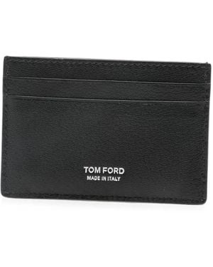Tom Ford Porte-Cartes T-Line À Logo Imprimé - Noir