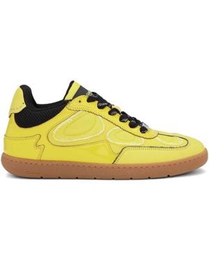 Ganni Paneled Sneakers - Yellow