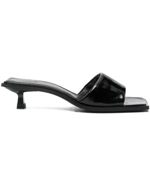 Alohas 30mm Square Toe Heeled Sandals - Black