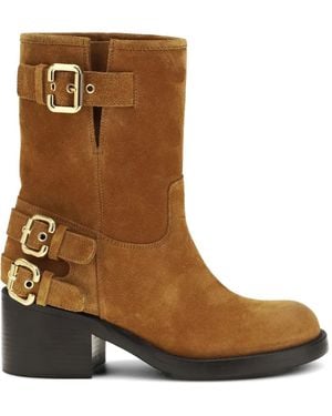 Chloé Dakota Buckle-Fastening Ankle Boots - Brown