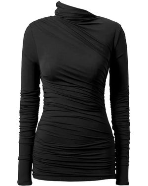 TOVE High-Neck Top - Black
