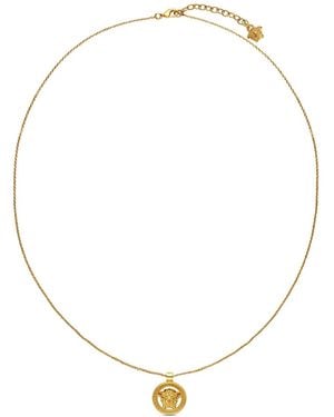 Versace -tone Medusa'95 Brass Necklace - Unisex - Brass - Natural