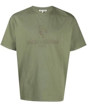 Each x Other T-Shirt Met Geborduurd Logo - Groen