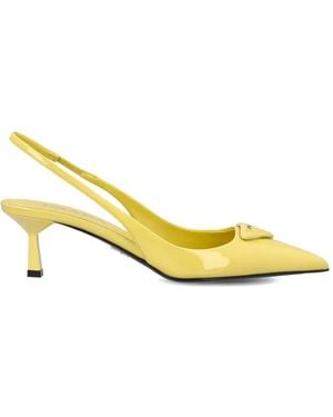 Prada Pumps Mit Spitzer Kappe - Mettallic