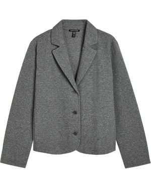 Eileen Fisher Blazer Con Cuello Y Botones - Gris