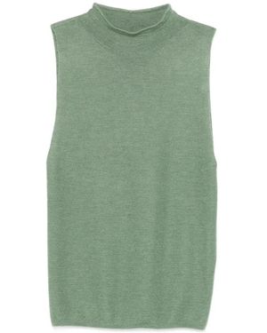 Bompard Top De Punto Liso - Verde