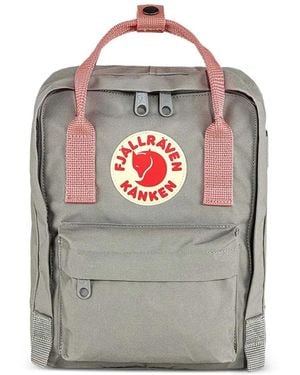 Fjallraven Rucksack mit Logo-Patch - Grau