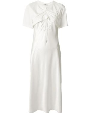 Goen.J Cutout Detail Flared Dress - White