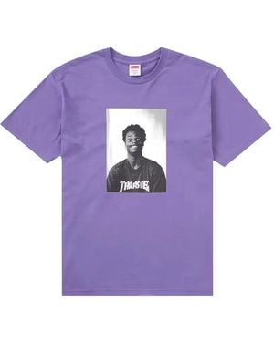 Supreme X Thrasher T-Shirt Harold À Imprimé Graphique - Purple