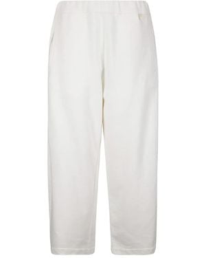 Cini Pocket-Detail Cotton Pants - White