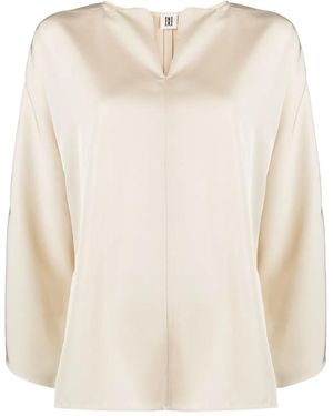 By Malene Birger Calias V-Neck Blouse - Natural
