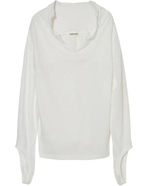 Undercover Top Mit V-Ausschnitt - Weiß