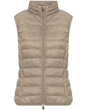 EA7 Quilted Gilet - Natural