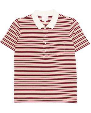 A.P.C. Polo A Rayas Con Cuello - Rosa
