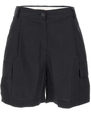 Kaos Poplin Cotton Shorts - Blue