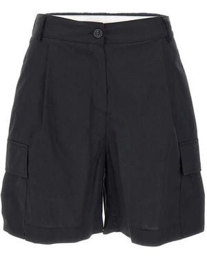 Kaos Poplin Cotton Shorts - Blue