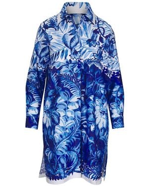 Rani Arabella Floral-Print Dress - Blue