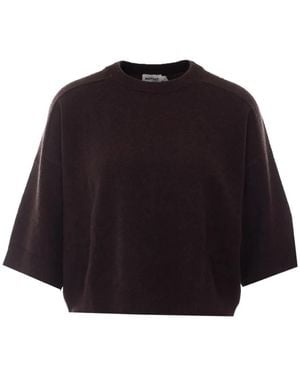 Not Shy Lilou Short-Sleeve Sweater - Black